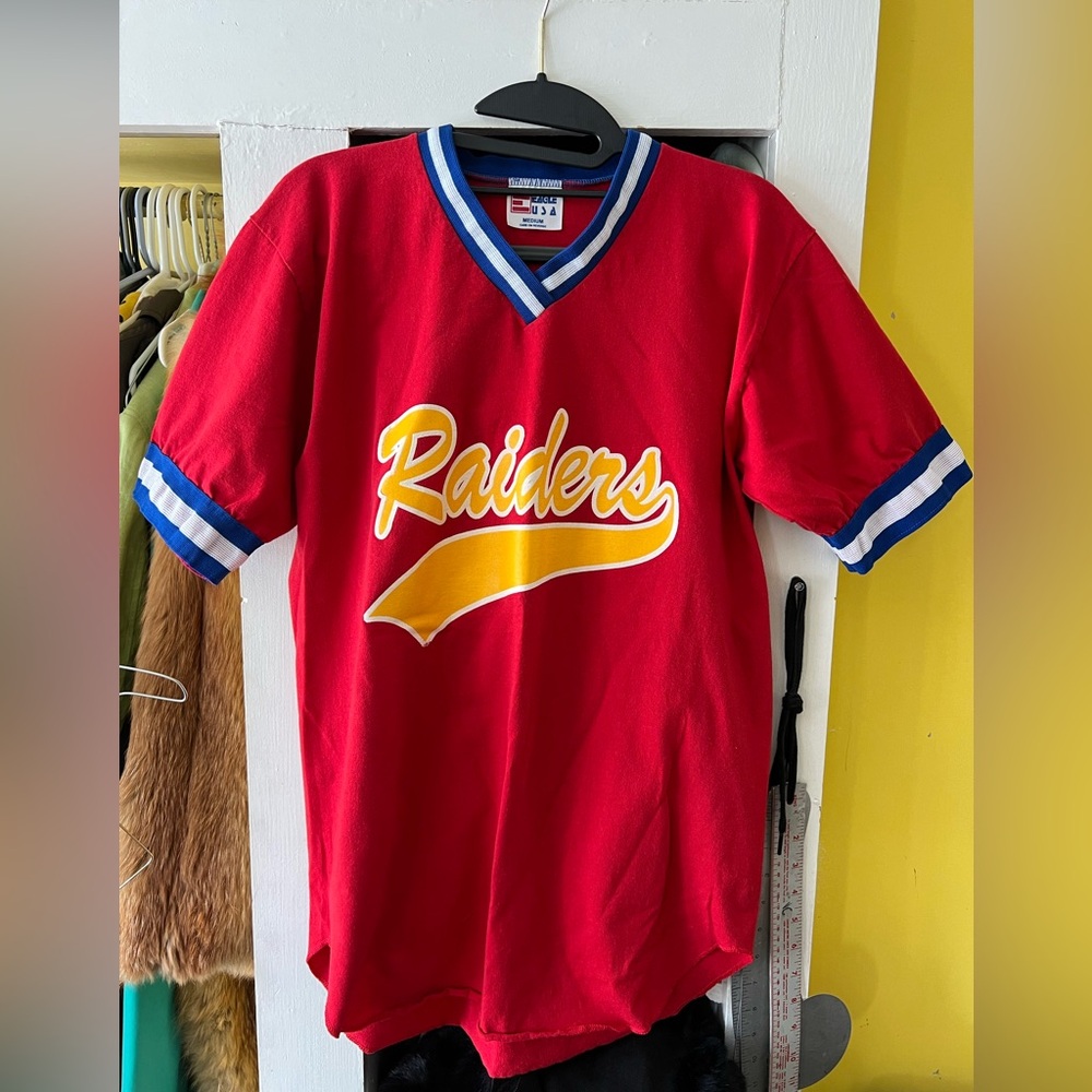 Vintage Raiders baseball jersey